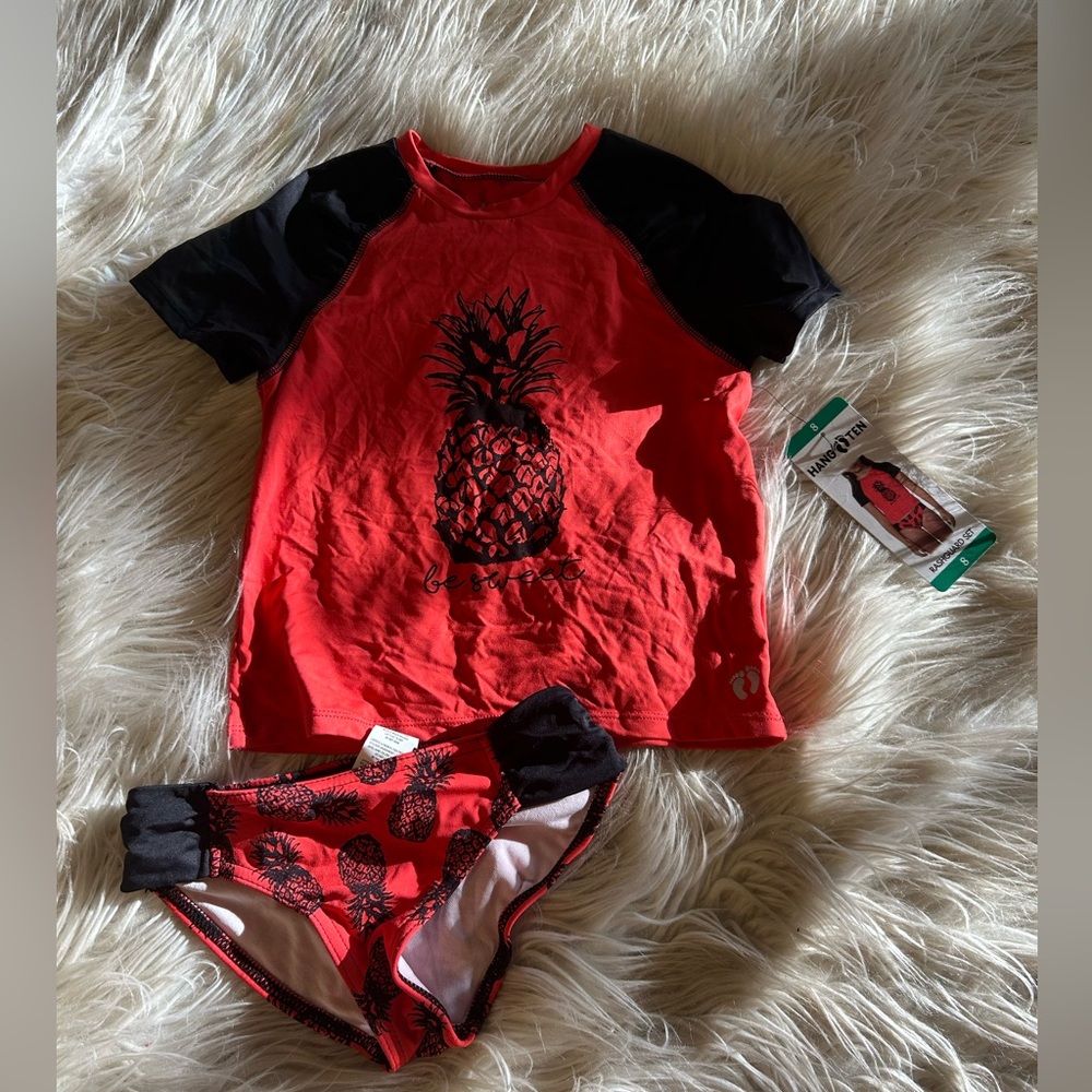 Girls Hang Ten Swim Set